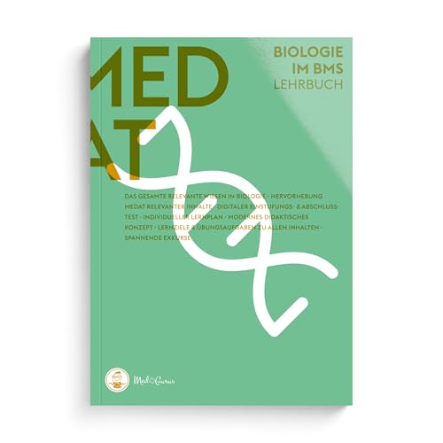 MedGurus - MedAT Vorbereitung 2026 - Biologie Lehrbuch zur Vorbereitung auf den Basiskenntnistest für medizinische Studiengänge BMS im Aufnahmeverfahren MedAT für das Medizinstudium in Österreich
