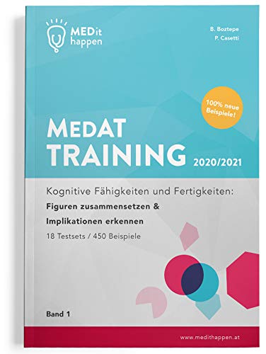 MEDithappen MedAT Training 2020/2021, Band 1: Kognitive Fähigkeiten und Fertigkeiten: Figuren zusammensetzen & Implikationen erkennen (MedAT Training ... 2020/2021 Band 1 + MedAT Testsimulation) auf Amazon anschauen MEDithappen MedAT Training 2020/2021, Band 1: Kognitive Fähigkeiten und Fertigkeiten: Figuren zusammensetzen & Implikationen erkennen (MedAT Training ... 2020/2021 Band 1 + MedAT Testsimulation)
