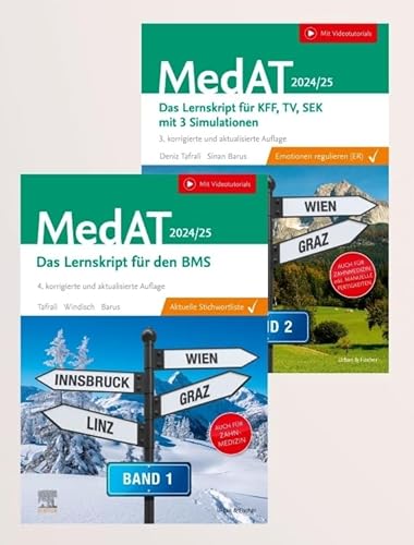 MedAT Kompendium Bd. 1 und 2 2024/2025 für Human- und Zahnmedizin: 2 Lernskripten für den BMS und KFF, TV und SEK (inkl. Videotutorials)