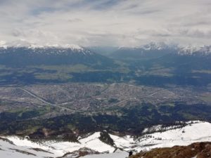 Blick auf Innsbruck von der Nordkette